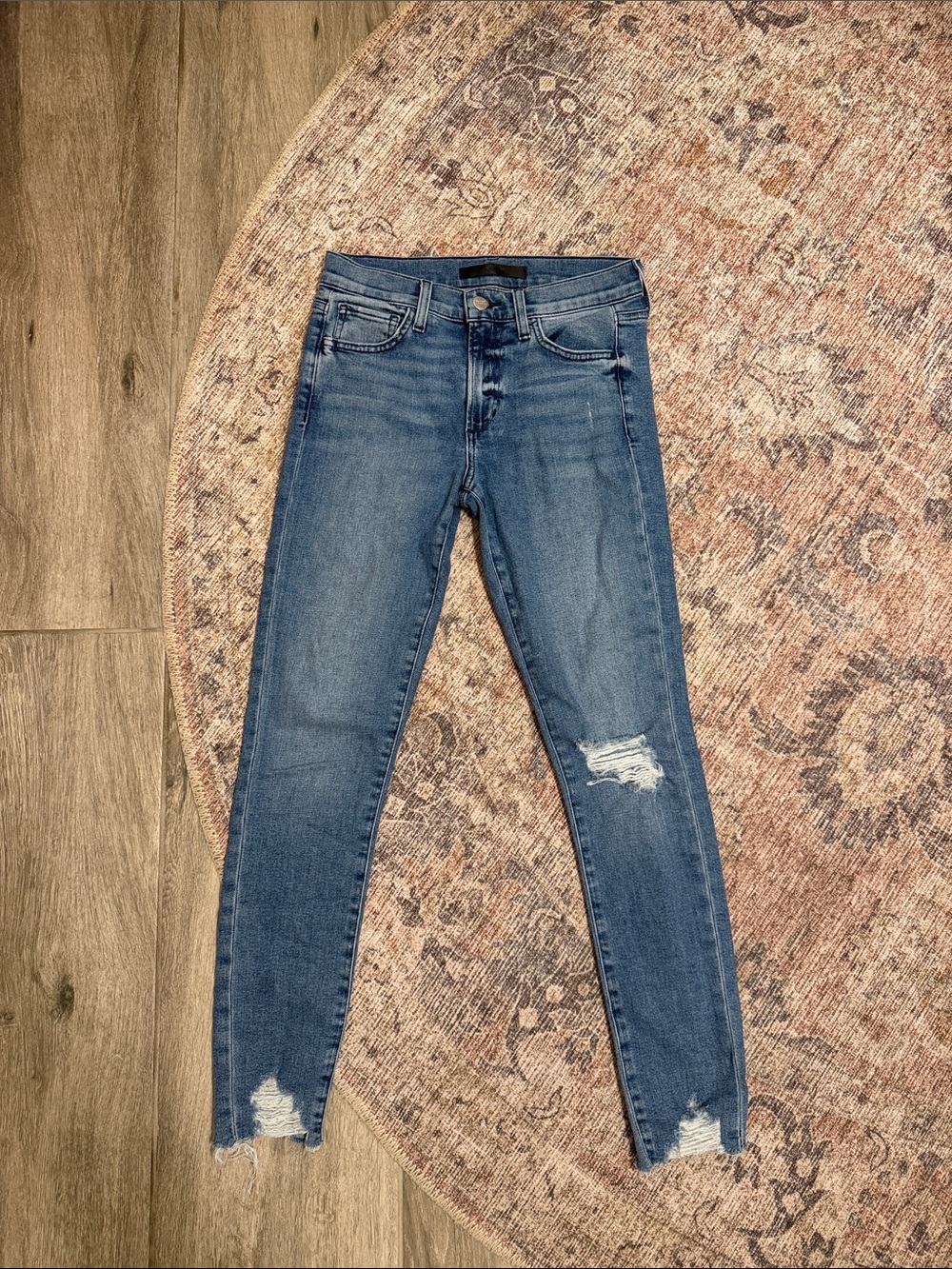 Joe's Jeans Light Blue Distressed Skinny Jeans
